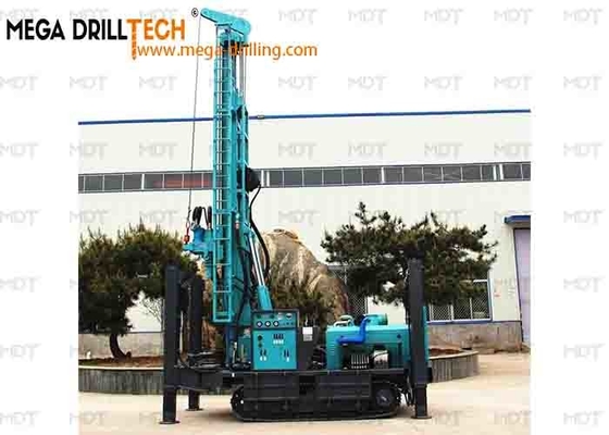 350m Steel Crawler Pneumatic Water Borehole Drilling Rig DTH Air Drilling