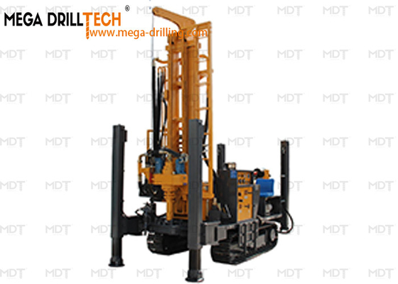 เครื่องเจาะน้ําที่ทําเอง เครื่องเจาะไฮดรอลิกคราว์เลอร์ พร้อมเครื่องยนต์ดีเซล