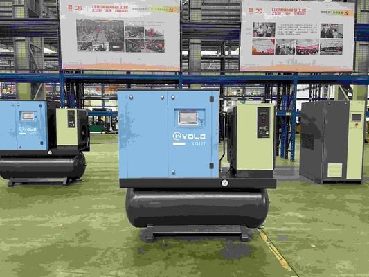 990.9% น้ํามันเลื่อน Rotary Screw Air Compressor