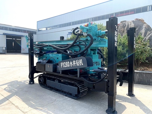 ปั๊มน้ํามันไฮดรอลิก เครื่องเจาะบ่อน้ําด้วยเครื่องยนต์ Yuchai 75KW