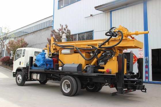 รถบรรทุกติดตั้งน้ําบ่อน้ํา ไฮดรอลิก Crawler Drill เครื่อง multifunctional