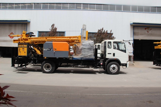 รถบรรทุกติดตั้งน้ําบ่อน้ํา ไฮดรอลิก Crawler Drill เครื่อง multifunctional