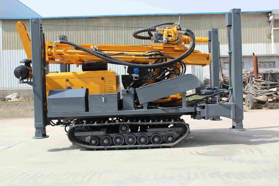 เครื่องยกน้ํากระบอกสองตัว เครื่องเจาะบ่อน้ํา รุ่น Crawler ความลึก 200 เมตร