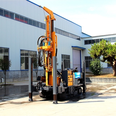 เครื่องยกน้ํากระบอกสองตัว เครื่องเจาะบ่อน้ํา รุ่น Crawler ความลึก 200 เมตร