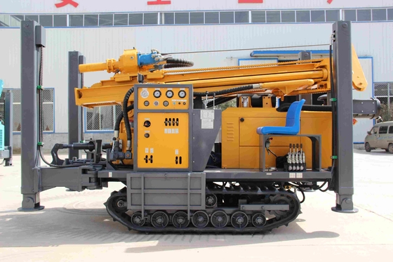 เครื่องยกน้ํากระบอกสองตัว เครื่องเจาะบ่อน้ํา รุ่น Crawler ความลึก 200 เมตร