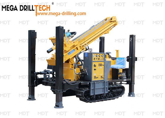 เครื่องยกน้ํากระบอกสองตัว เครื่องเจาะบ่อน้ํา รุ่น Crawler ความลึก 200 เมตร