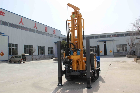 เครื่องยกน้ํากระบอกสองตัว เครื่องเจาะบ่อน้ํา รุ่น Crawler ความลึก 200 เมตร