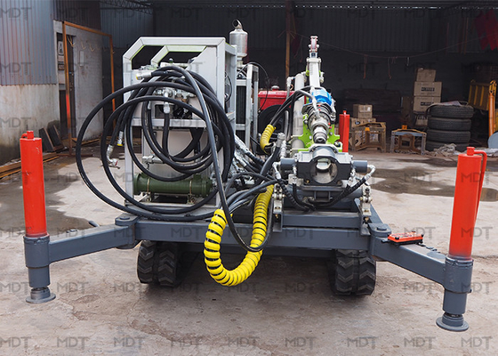 เครื่องเจาะแกนเจาะลึก 1200rpm 300m อุปกรณ์ขุดเจาะเพชรแบบพกพา