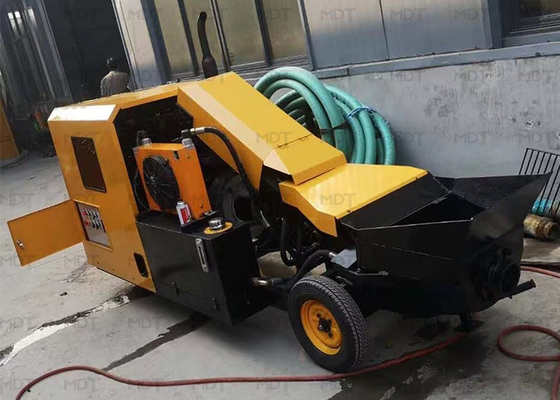 เครื่องผสมคอนกรีตสากลสีเหลือง 380V มาตรฐาน ISO9001