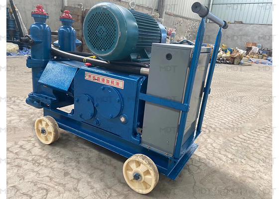 6000l / H 5.5kw ไฟฟ้าซีเมนต์ Grouting ปั๊มแบบพกพาสีฟ้า