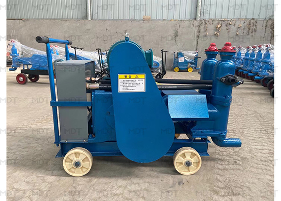 6000l / H 5.5kw ไฟฟ้าซีเมนต์ Grouting ปั๊มแบบพกพาสีฟ้า