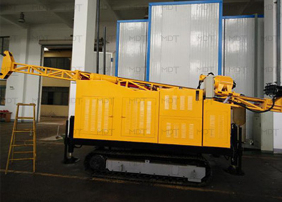 เครื่องเจาะบ่อน้ำแบบพกพาอเนกประสงค์ 74kw ประเภทล้อ