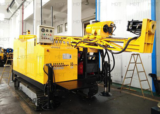 เครื่องเจาะบ่อน้ำแบบพกพาอเนกประสงค์ 74kw ประเภทล้อ