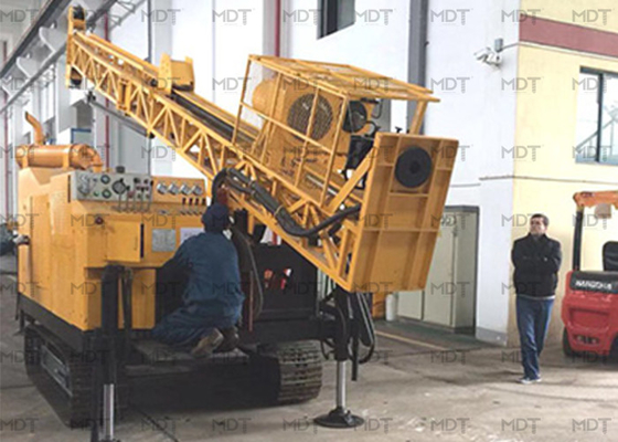เครื่องเจาะแกนไฮดรอลิกแบบล้อขนาด 140kw สำหรับการขุดความเร็วสูง