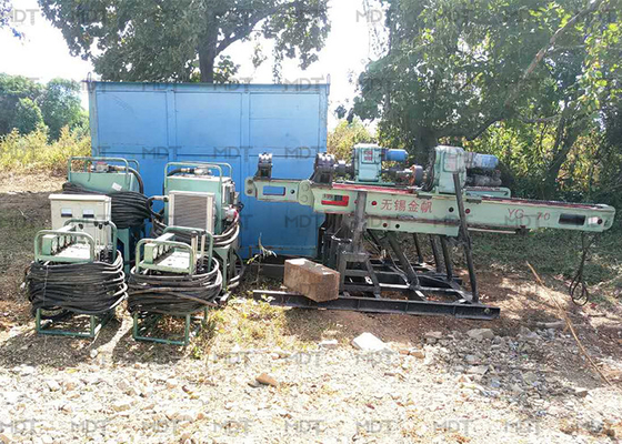 เครื่องเจาะสมอเจาะสมอ 22KW 80m เครื่องเจาะตีนตะขาบไฮดรอลิก