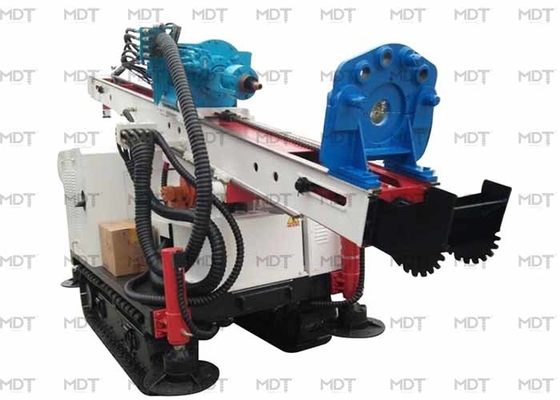50 เมตร 55KN Anchor Drilling Rig เครื่องเจาะโรตารี่ Blue