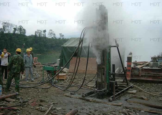 เครื่องเจาะสมอโบลต์ธรณีเทคนิคไฮดรอลิกความลึก 80 เมตร